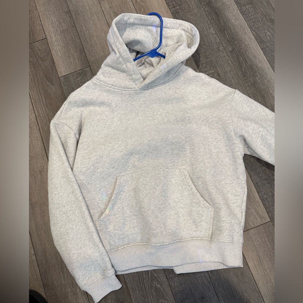 Comfort Brand XS Light Gray Hoodie (cropped)
More like waist/hip length